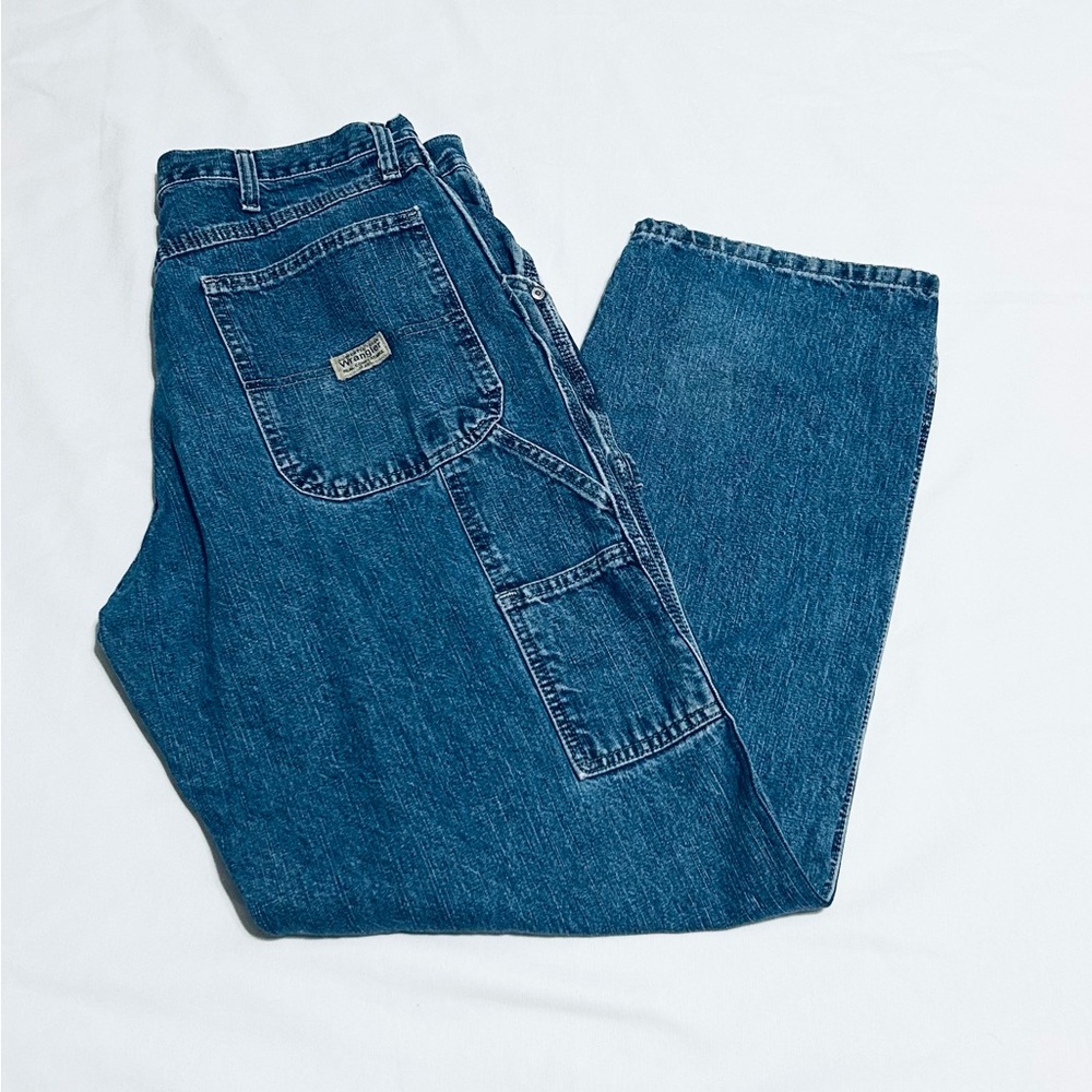 Wrangler Carpenter Blue Jeans Men Size 34x32